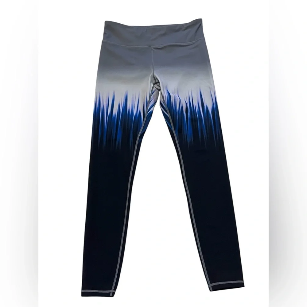 Tantris Brand Dynamic Blue and Black Gradient Leggings